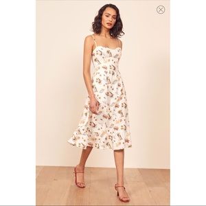 Reformation Eileen Printed Linen Dress - size 6